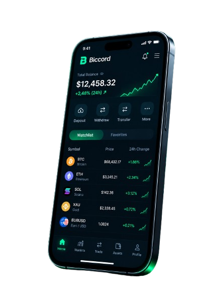 Biccord App Interface